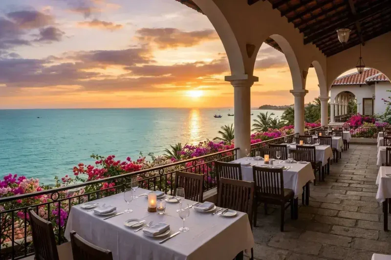 Romantic sea view dining in Mui Ne